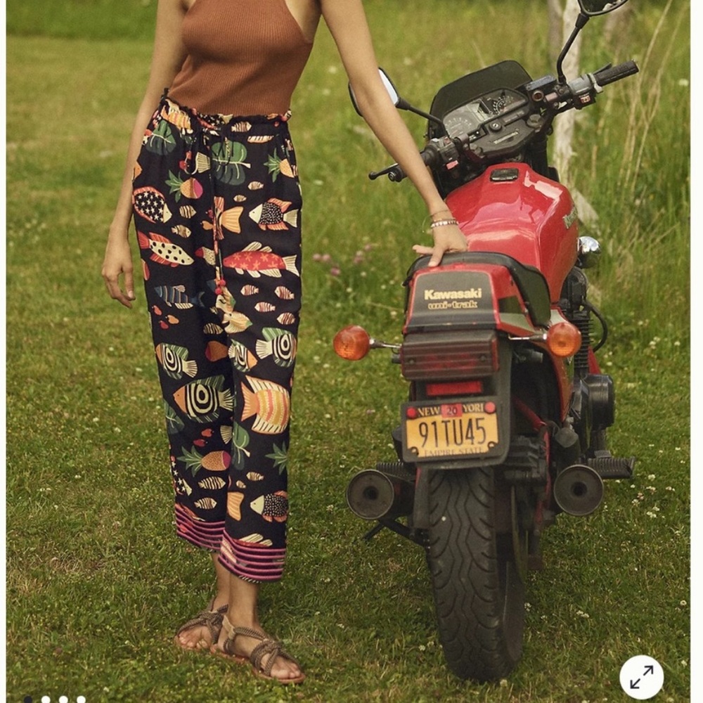 🆕  Anthropologie Farm Rio Sealife Drawstring Pants